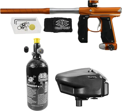 Miniatura 13 de Maddog Empire Mini GS - Marcador electrónico completo para pistola de paintball con tanque de paintball 48/3000 HPA y paquete de inicio de cargador
