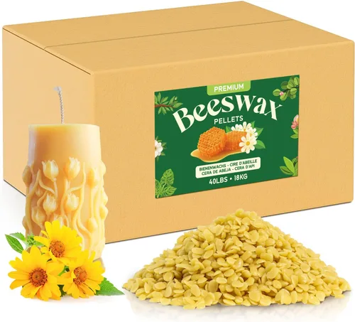 Miniatura 21 de NORVENCE Gránulos de cera de abejas 20LB, cera de abejas blanca pura y natural para hacer velas, cuidado de la piel DIY, bálsamo labial, jabón