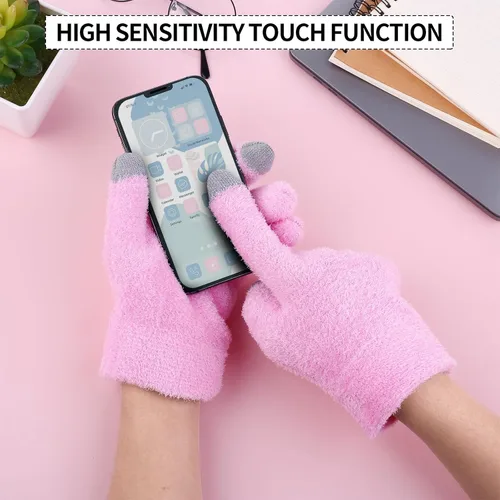 Miniatura 3 de Guantes hidratantes para manos secas, guantes de algodón para eccema con buen forro para pantalla táctil, guantes de spa para mujeres y hombres
