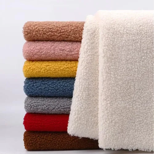 Miniatura 4 de Tela de forro polar Sherpa de piel de cordero, material con forro térmico, materiales de costura para abrigos, suéteres, mantas, sombreros, muñecas