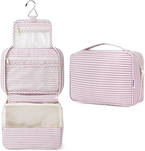 Miniatura 17 de Narwey Pequeña Bolsa de Aseo Colgante de Viaje para Mujeres, Bolsa de Viaje para Artículos de Tocador, Organizador de Bolsa de Maquillaje Bolsas