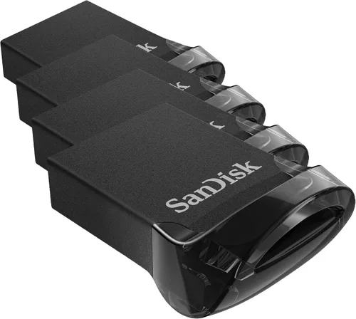 Miniatura 10 de SanDisk SDCZ430-064G-B5CT Ultra Fit - Paquete de 5 unidades flash USB 3.1 de 64 GB (5 x 64 GB) - Negro