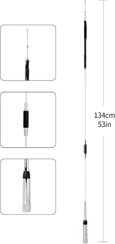 Miniatura 3 de Antena de banda cuádruple con base de montaje magnético resistente