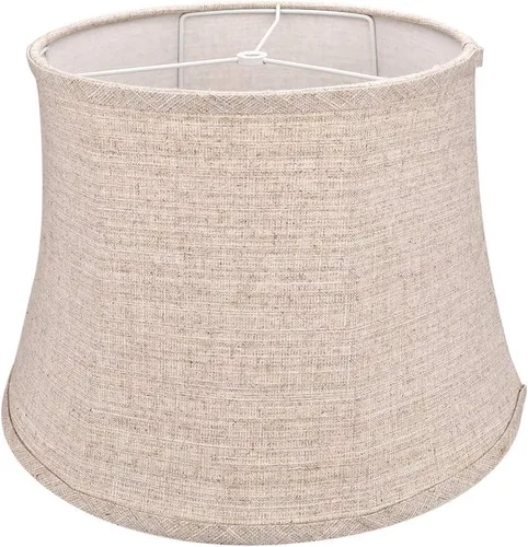 Tootoo Star Pantalla de lámpara de tambor grande marrón para candelabros, lámpara de pie y lámpara de mesa, araña de 12 x 16 x 11 pulgadas, tela de