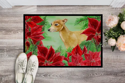 Miniatura 2 de Caroline's Treasures CK1346MAT - Felpudo italiano de galgos de 18 x 27 pulgadas, tapete para puerta delantera, interior y exterior, para entrada