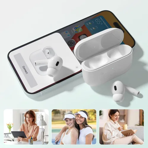 Miniatura 8 de Funda de carga inalámbrica para Airpod Pro 2 para Air Pod Pro 1/2, funda de carga de repuesto para Airpod Pro con puerto USB-C, botón