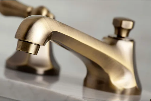 Miniatura 2 de Kingston Brass KS4463AL Grifo de baño extendido de 8 pulgadas, latón antiguo