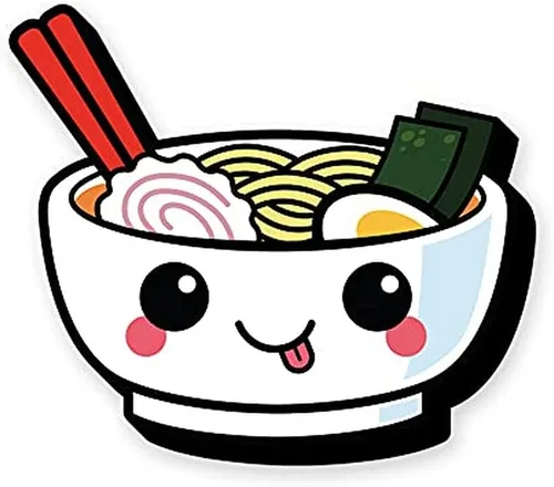 AQUARIUS Ramen Funky - Imán grueso para refrigerador, casillero, pizarra blanca y sala de juegos, productos y coleccionables con licencia oficial