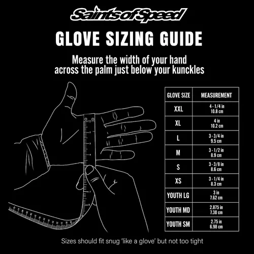 Miniatura 2 de Saints of Speed Guantes de Dirt Bike Estampados con Rosquilla – Guantes de Bicicleta con Pantalla Táctil para Motocross, Ciclismo de Montaña, BMX