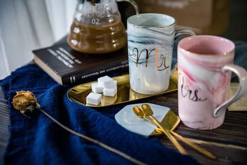 Miniatura 5 de Jumway Tazas de Café Mr and Mrs – Regalos de Boda para Novia y Novio – Regalos para Despedida de Soltera, Compromiso, Boda y Aniversario de Parejas