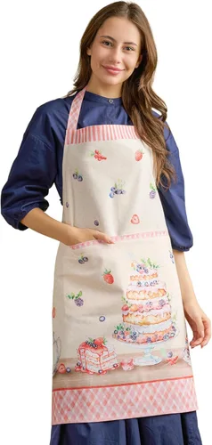 Miniatura 107 de Maison d' Hermine Delantal 100% de algodón para mujeres con bolsillo de cocina delantal de chef para hombres para cocinar primavera verano 001