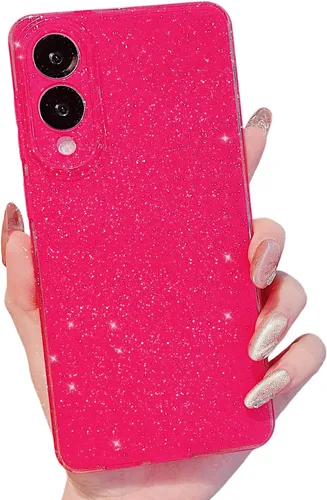 Miniatura 180 de MINSCOSE Compatible con Samsung Galaxy S22 Plus Case, Bonito Color Neón Brillante, con Purpurina Brillante Delgada Resistente a Golpes de Silicona
