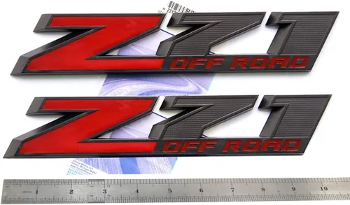 Paquete de 2 emblemas OEM Big Z71 Off Road de 10 pulgadas compatibles con Colorado Tahoe Silverado Sierra Suburban 2500Hd 3500Hd Offroad 2009-2018
