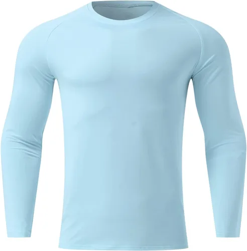 Miniatura 94 de Camisas de compresión atléticas de manga larga para hombre, capa base, camisa de entrenamiento atlético, camisas de compresión, camisetas deportivas
