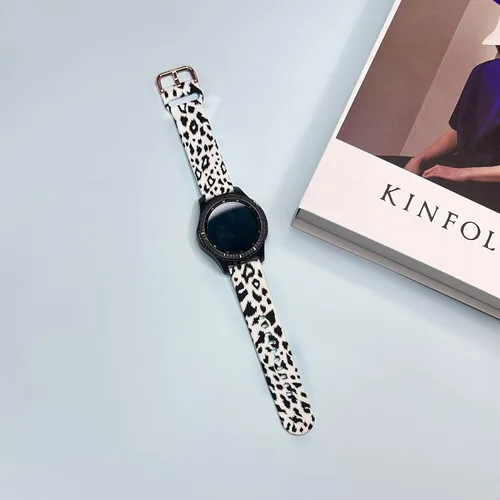 Miniatura 3 de Correa de reloj floral de 0.866 pulgadas compatible con Samsung Galaxy Watch 3 de 1.772 pulgadas/Gear S3 Frontier/Classic, correa de silicona