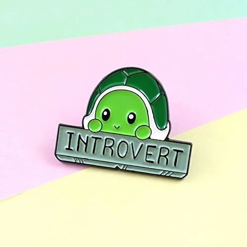 Miniatura 5 de Broches lindos de tortuga verde para mujeres y niñas, tortuga introvertida comiendo pizza joyería para niños bolsa camisa solapa esmalte alfileres