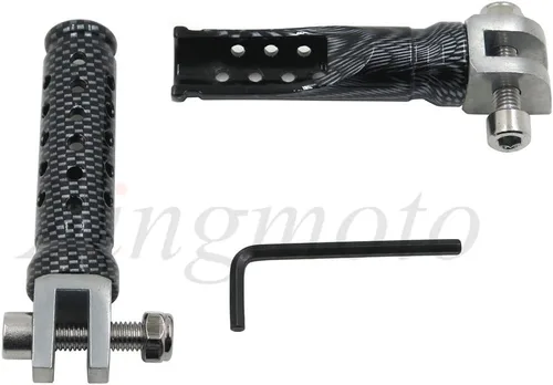 Miniatura 8 de Estriberas plegables para motocicleta, estribos delanteros compatibles con Yamaha FZR 600 XJ 600S YZF 600R 750R 1000 FZS1 FZ-1 R1 R6, pedal