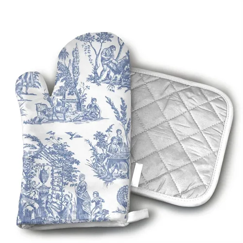 Miniatura 7 de Guantes de horno de perro French Bulldogs - Soportes para ollas - Decoración para la cocina - Juego de guantes de horno de agarradera (2 piezas)