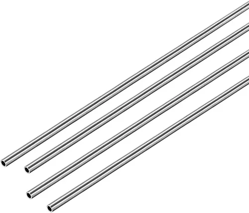 Miniatura 19 de uxcell Tubo redondo de acero inoxidable 304 0.079 in OD 0.012 in espesor de pared 9.843 in longitud tubo recto sin costura 4 piezas