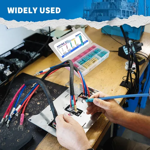 Miniatura 6 de 360 conectores termorretráctiles a tope, kit de conectores de cable, conectores de cable impermeables, kit de conectores eléctricos impermeables