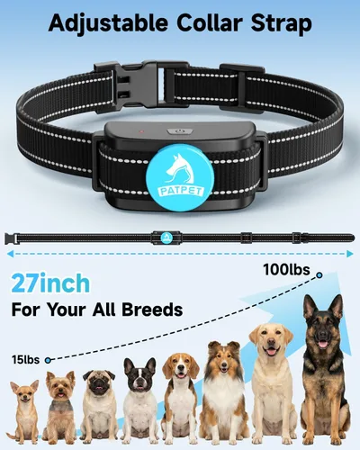 Miniatura 7 de PATPET Collar de Entrenamiento para Perros Collar de Choque para Perros con Control Remoto - 3 Modos de Entrenamiento, Pitido, Vibración y Choque