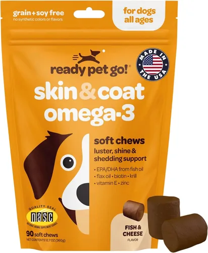 Miniatura 18 de Suplemento para piel y pelaje para perros Omega 3 nutritivo para perros con aceite de krill EPA DHA y vitamina E Suplemento para piel y pelaje