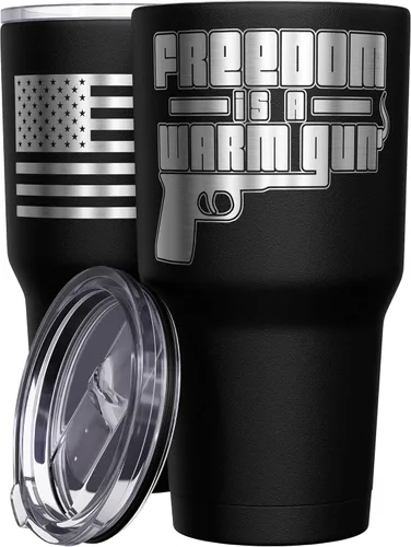 Miniatura 61 de We The People Holsters - Momma Bear - Vaso de café - Taza de viaje de café con bandera americana - Vaso grabado - Vaso termo doble - 30 onzas