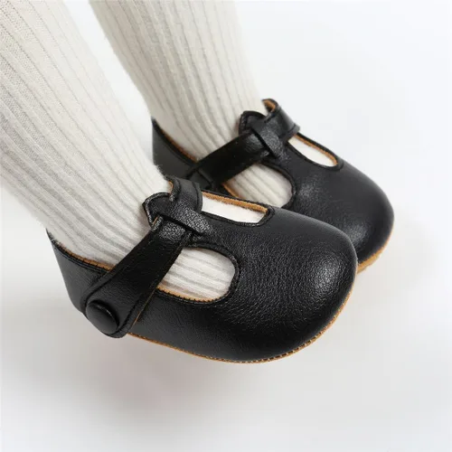 Miniatura 2 de COSANKIM Zapatos Mary Jane para bebé y niña, suela suave, con lazo, princesa, boda, antideslizantes, para bebé, para primera caminata, zapatos
