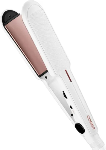 Miniatura 14 de Conair - Plancha de cerámica doble de 1 pulgada, alisador de pelo con pinza, 5 ajustes de calor, placas flotantes extra largas, blanco