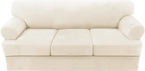Miniatura 74 de H.VERSAILTEX Funda para sofá de 2 piezas, fundas para sillón con cojines en forma de T, funda para sofá de terciopelo grueso, protector de muebles
