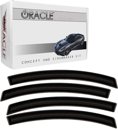 ORACLE ILUMINACIÓN LED Concept Sidemarkers | '14 – '19 Chevy Corvette C7 marcadores laterales tintados sin pintura, 2 pares (rojo y ámbar), parte #