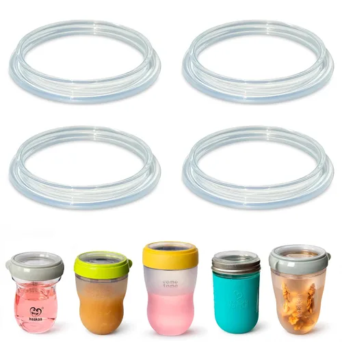 Miniatura 5 de Dispensador de alimentos para bebés Comotomo (original y Gen 2) y haakaa Gen. 3 biberones de silicona, 100% silicona suave de grado alimenticio, sin