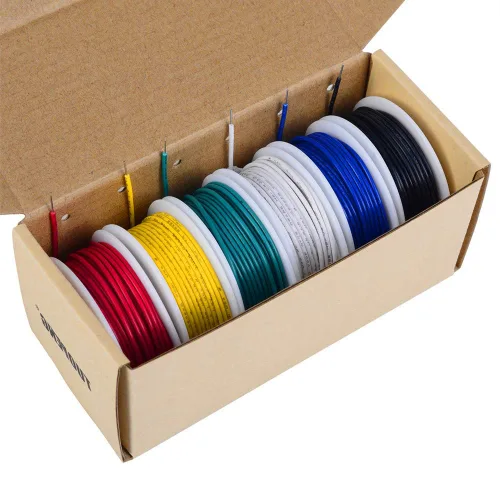 Miniatura 11 de Cable eléctrico de 3 conductores de calibre 18, cable de PVC trenzado de 33 pies, cable de cobre sin oxígeno para cable de alimentación, cable LED
