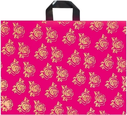 Miniatura 8 de Infinite Pack Bolsas grandes de mercancía de agradecimiento con asa de lazo, bolsa de boutique brillante, refuerzo inferior de 3 pulgadas y 3 mil