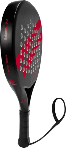 Miniatura 6 de Pala de pádel Superficie de Fibra de Carbono con núcleo de espuma EVA Memory Flex Pala de pádel ligera gris (8200-gray)