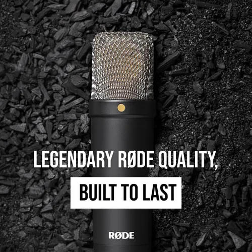 Miniatura 5 de RØDE NT1 Signature Series Micrófono condensador de gran diafragma con soporte de choque, filtro pop y cable XLR para producción de música, grabación