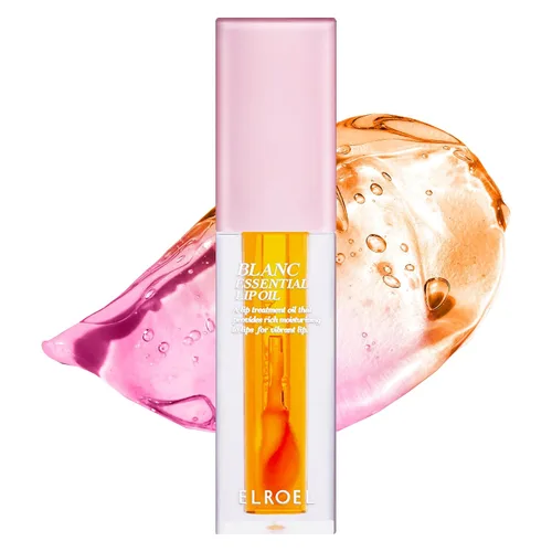 Miniatura 10 de ELROEL Blanc Essential Aceite Labial - Maquillaje de Brillo Labial Coreano Hidratante y Humectante de 50HR con 6 Extractos Botánicos - Esencia Clara