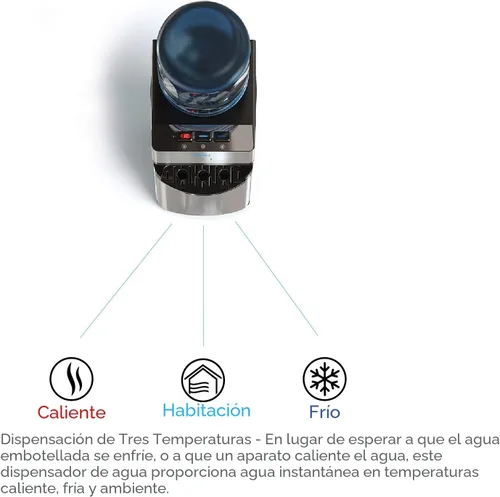 Miniatura 4 de Brio Dispensador de enfriador de agua de carga superior de edición limitada, agua fría y caliente, bloqueo de seguridad para niños, capacidad