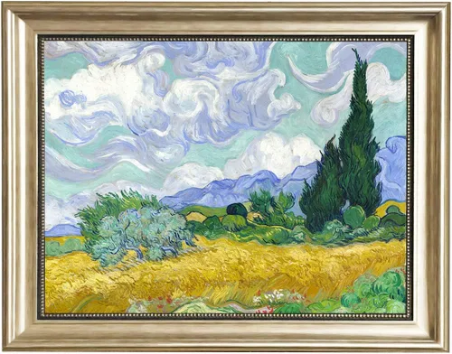 Miniatura 35 de ELITEAART- La noche estrellada por Vincent Van Gogh, pintura al óleo, reproducción de pintura al óleo, impresión en lienzo giclée, tamaño marcado