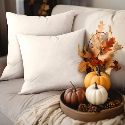 Miniatura 6 de Serta Almohada europea para decoración de Halloween/Navidad, cojín de firmeza media, para Livingroon/dormitorio, paquete de 2 unidades, 26 x 26