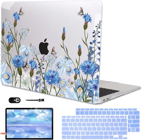 Miniatura 11 de Funda para MacBook Air de 13 pulgadas 2021 2020 2019 2018 para Mac A2337 M1 A2179 A1932 Funda con Touch ID, funda rígida de plástico