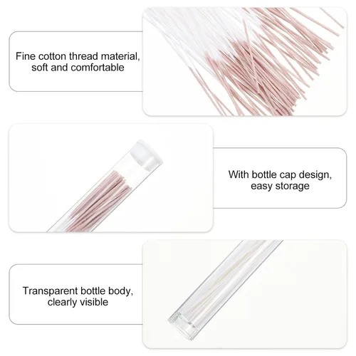 Miniatura 3 de FOMIYES Líneas de limpieza desechables para orificios de oreja, 180 piezas, herramientas de cuidado para perforación segura y fácil, limpieza