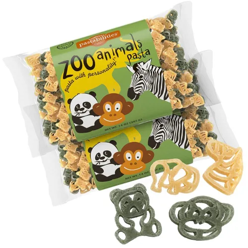 Miniatura 10 de Pastabilities Pasta con forma divertida para niños, sopa de fideos de dinosaurio, divertido dinosaurio con mezcla de sopa temática animal, pasta