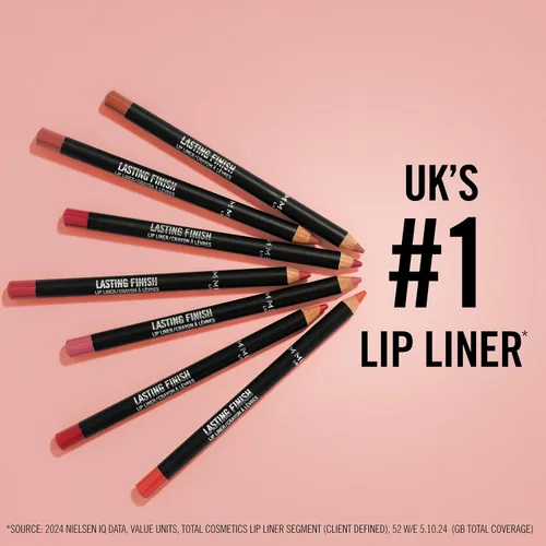 Miniatura 5 de Rimmel Lasting Finish 8HR Lápiz delineador de labios suave, fórmula vibrante y mezclable para bloquear el lápiz labial en su lugar durante 8 horas