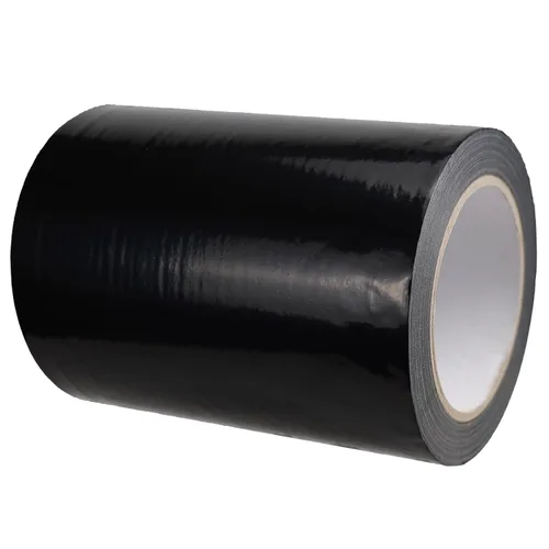 Cinta de Barrera de Vapor, Cinta de Polietileno Negro de 7 Mil Sellando Costura de Barrera de Humedad, Cinta de Sellado para Espacio de Acceso, 6" x