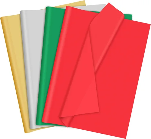 Miniatura 16 de Papel de seda morado, amarillo y verde – Papel de regalo de Mardi Gras, 80 hojas, 14 x 20 pulgadas, a granel, bolsa de regalo, carnaval, mascarada