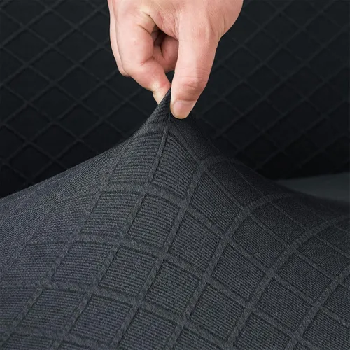 Miniatura 4 de Fundas para reposabrazos de sofá, paquete de 2 fundas elásticas para sillón, protector de reposabrazos de muebles para sofá, silla, sillón Gris