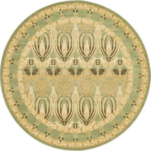 Miniatura 25 de Unique Loom Edinburgh Collection - Alfombra rectangular (2 pies x 3 pies 1 pulgada, rectangular, azul marino/bronceado)
