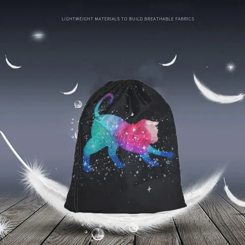 Miniatura 2 de Beabes Mochila con cordón de unicornio arcoíris y bolsa de gimnasio con cordón, Multi-a141, Mochilas de viaje
