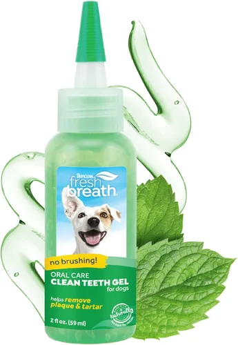 Miniatura 8 de TropiClean - Pasta de dientes para perros con aliento fresco, limpiador de dientes, removedor fácil de placa y sarro en gel, no se necesita cepillo